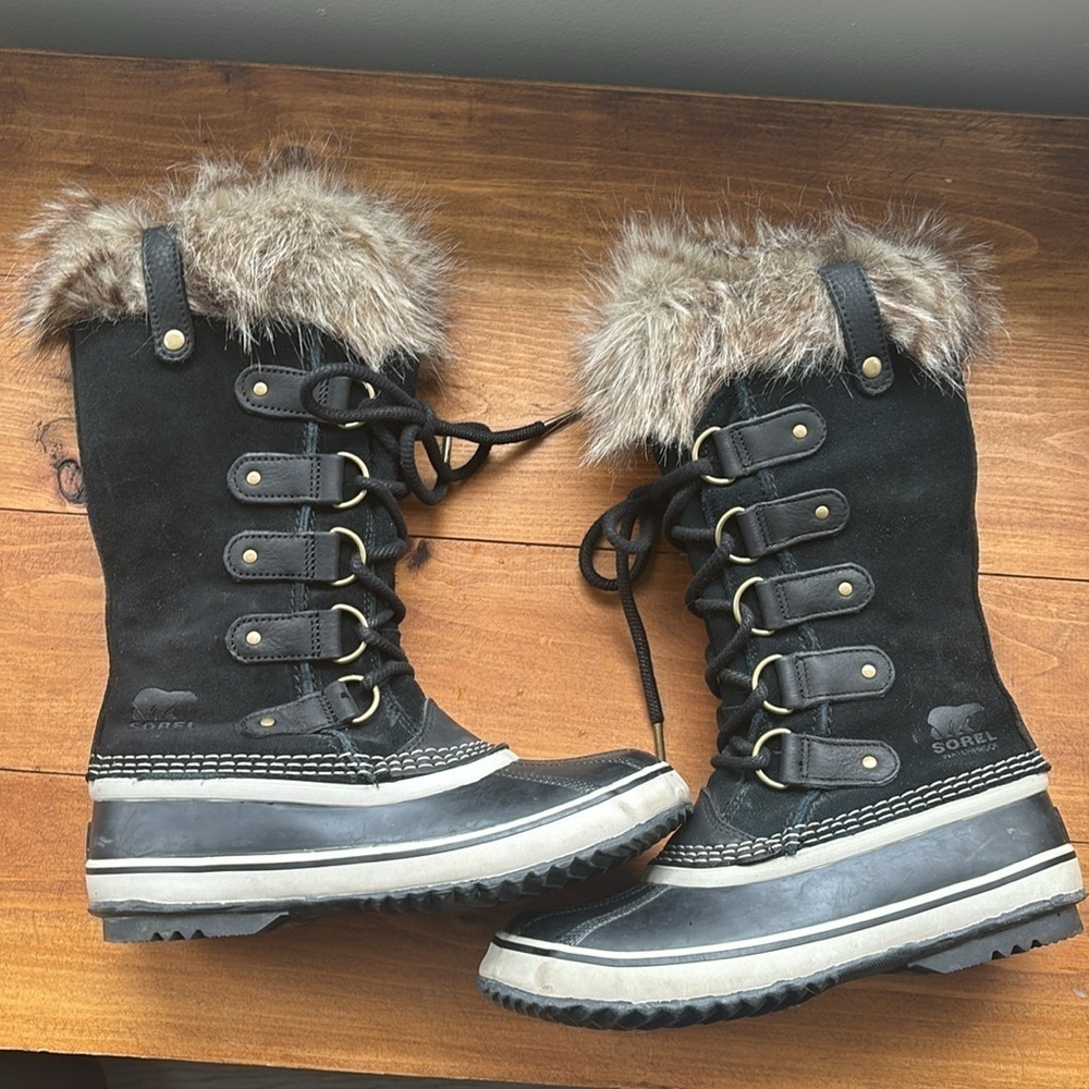 Sorel - Joan of arctic boot in black quarry - Picture 4 of 13